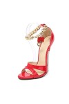 16 CM/6.29IN Sexy Bout Ouvert Talons Hauts Fétiche Chaussures Talons Aiguilles Discothèque Pôle Danse Mariage Fête Bal Sandal