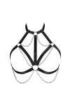BODYCAGE Punk Chaîne de Corps Sangle de Poitrine Harnais de Corps Femme Soutien-Gorge Halloween Grande Taille Cage à Lingerie