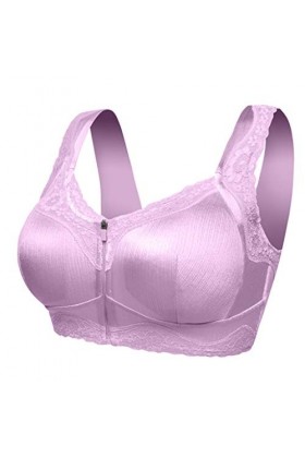 Y23-K Style 2023 - Satin avant et ourlet zippé respirant pour femme - Soutien-gorge affaissé sans fil en dentelle - Lingerie 