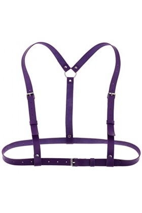 CABULE Nouveau harnais en cuir PU noir sexy tops cage soutien-gorge punk harajuku lingerie harnais poitrine femme accessoires