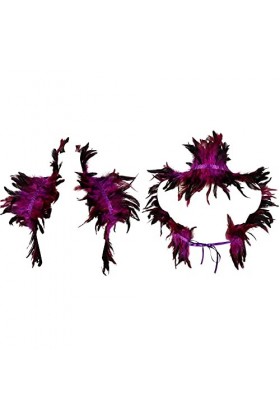 Plumes Épaulettes Bandoulière Femmes Harnais De Corps Sangle De Poitrine Top Lingerie Cage Punk Gothique Ceinture Festival Ra