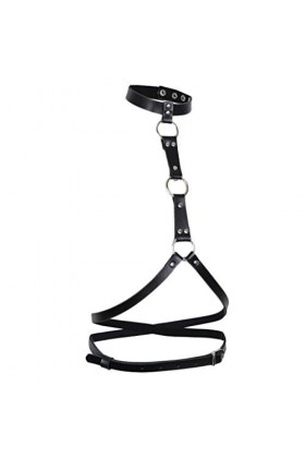 Generic Sharplace Harnais Corps Cuir Femme Lingerie Sexy Erotique Jeu de Rôle Pour Adulte Couple SM