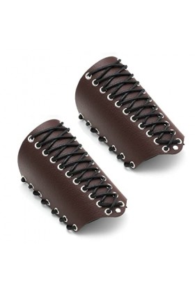 MILAKOO Bracelet en PU blanc pour homme - Style punk, médita, médiéval