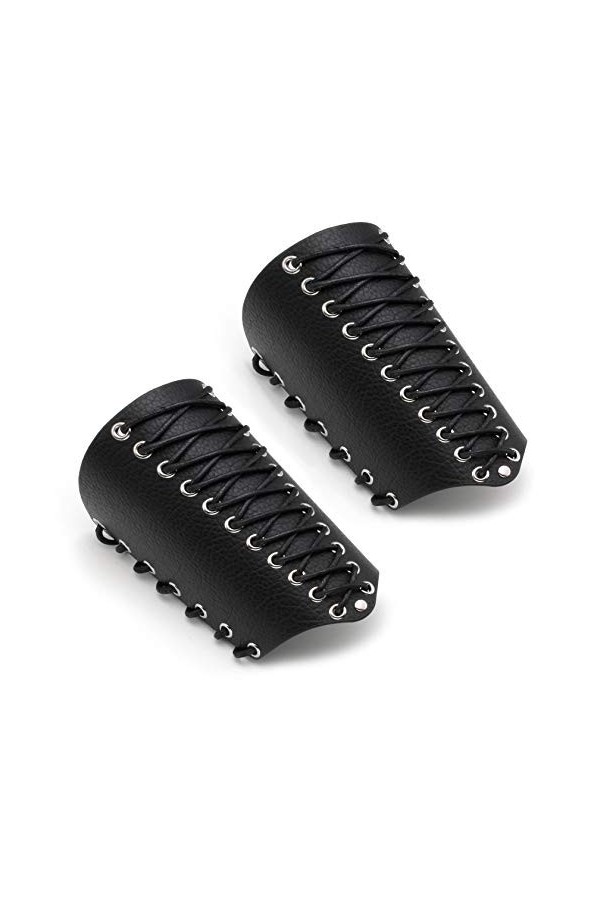 MILAKOO Bracelet en PU blanc pour homme - Style punk, médita, médiéval