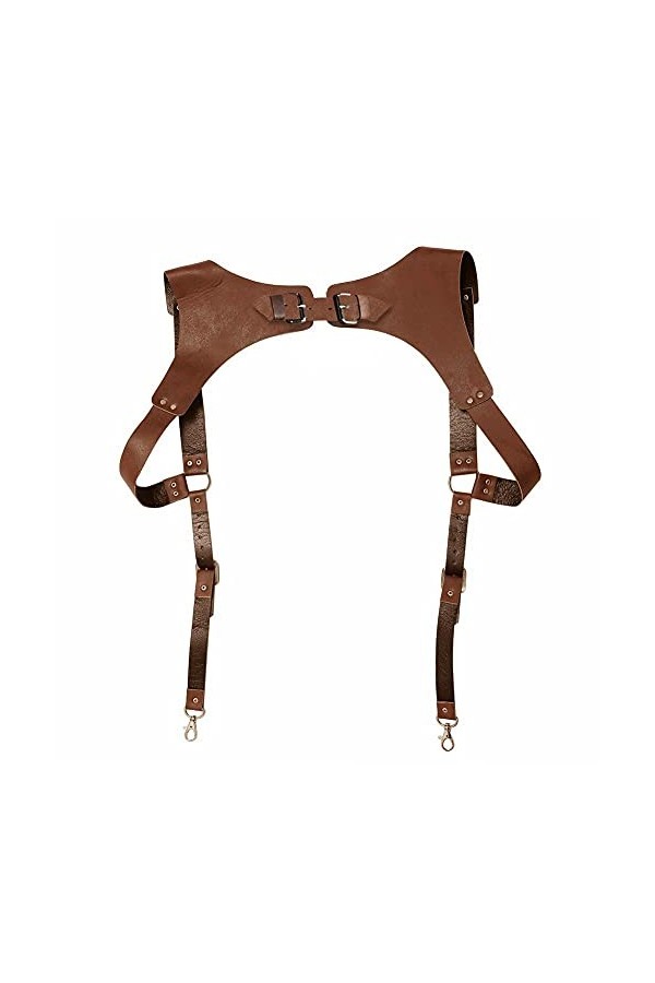 Ceinture harnais pour homme, ceinture de poitrine réglable en similicuir pour homme, boucles punk, bal de promo, rave clubwea