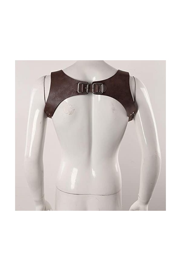 Ceinture harnais pour homme, ceinture de poitrine réglable en similicuir pour homme, boucles punk, bal de promo, rave clubwea