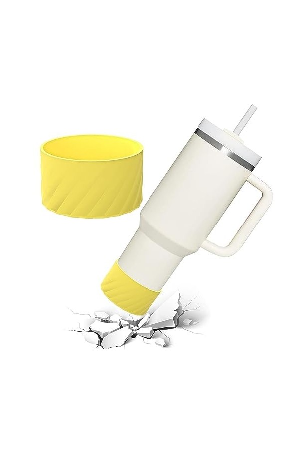 MYJIO Botte en Acier Inoxydable - Protection en Acier Inoxydable en Silicone,Manchon en Silicone Portable antidérapant résist