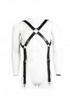 HSQSMWJ Homme Harnais de Poitrine en Cuir PU Bandage Réglables Hollow Out Cosplay Costumes Clubwear Color:Black,Size:One Siz