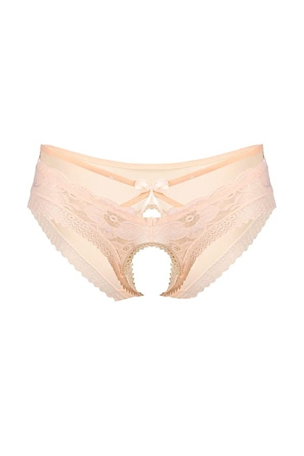 SARGE Hommes Dentelle Slip G-String CulotteLingerie sous-vêtements Bowknot HollowOut Underpants Vêtements de Nuit