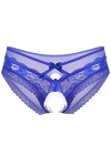 SARGE Hommes Dentelle Slip G-String CulotteLingerie sous-vêtements Bowknot HollowOut Underpants Vêtements de Nuit