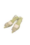 EcmRad Femmes Strass Décor Hauts Talons Aiguilles Point Toe Sexy Talon Robe Escarpins Sandales for la Fête De Mariage Color 