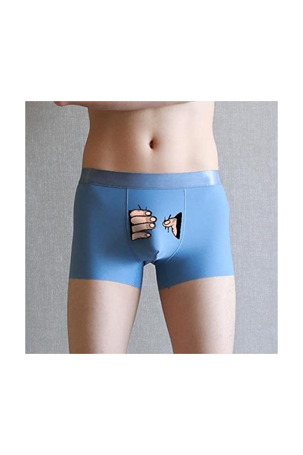 Drôle de Dessin animé sous-vêtements Hommes Glace Soie Boxer Shorts Creative Underpant Mignon Spoof Trunk Male Panties for Lo