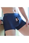 Drôle de Dessin animé sous-vêtements Hommes Glace Soie Boxer Shorts Mignon Uparation Coffre Plus Taille Culotte Masculine pou