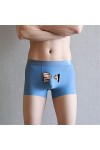 Drôle de Dessin animé sous-vêtements Hommes Glace Soie Boxer Shorts Mignon Uparation Coffre Plus Taille Culotte Masculine pou