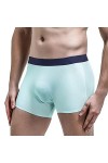 Hommes Glace Soie sans Couture Boxer Pochette Vêtements de Nuit sous-vêtements Respirants Pantalon Shorts Confortable Bulge C