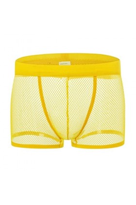 Hommes sous-vêtements Boxer Shorts Mode Transparent Creux Out Boxer Homme Boxershorts Mesh Perspective Underware Boxers