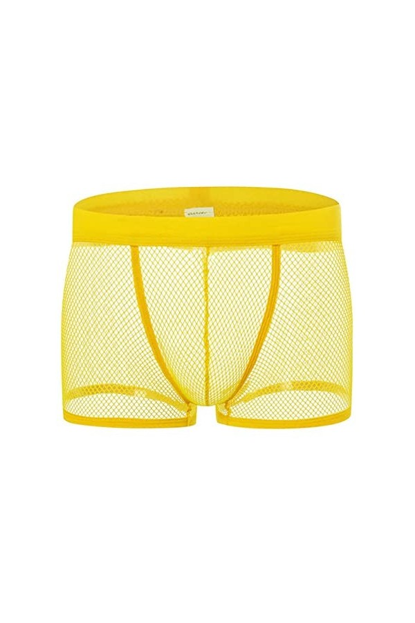 Hommes sous-vêtements Boxer Shorts Mode Transparent Creux Out Boxer Homme Boxershorts Mesh Perspective Underware Boxers
