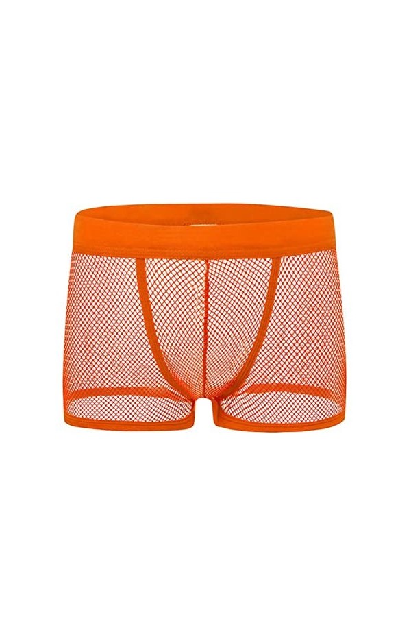 Hommes sous-vêtements Boxer Shorts Mode Transparent Creux Out Boxer Homme Boxershorts Mesh Perspective Underware Boxers