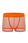 Hommes sous-vêtements Boxer Shorts Mode Transparent Creux Out Boxer Homme Boxershorts Mesh Perspective Underware Boxers