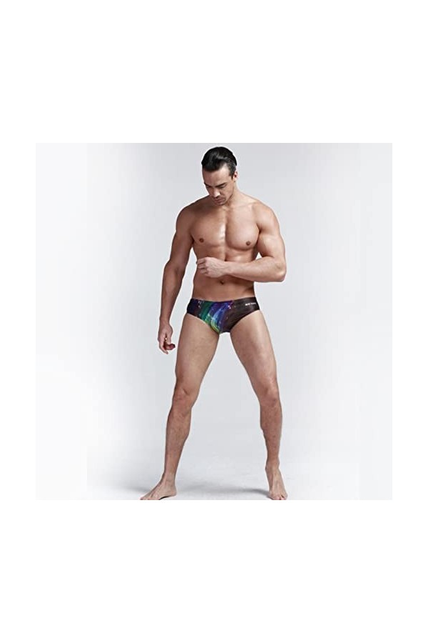 Maillots de Bain Hommes Imprimés Maillots de Bain Short de Bain à séchage Rapide Homme Taille Basse Maillots de Bain Sport Be