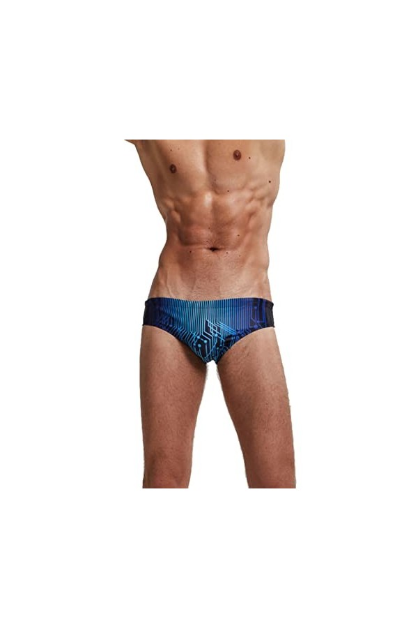 Maillots de Bain Hommes Imprimés Maillots de Bain Short de Bain à séchage Rapide Homme Taille Basse Maillots de Bain Sport Be