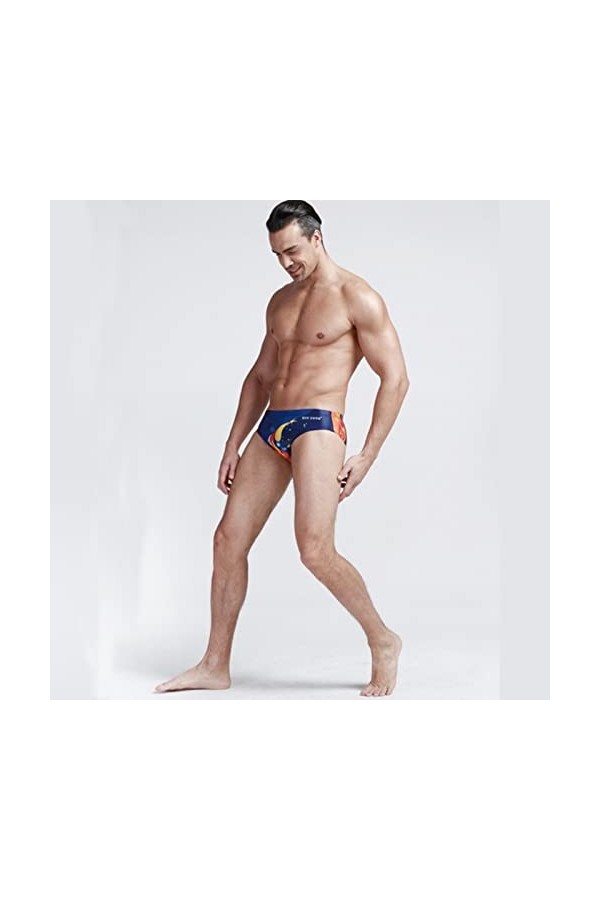 Maillots de Bain Hommes Imprimés Maillots de Bain Short de Bain à séchage Rapide Homme Taille Basse Maillots de Bain Sport Be