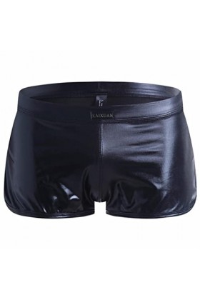 Boxer pour Homme Slip Jambe Fendue Slips Or et Argent Scène de Spectacle sous-vêtements de boîte de Nuit