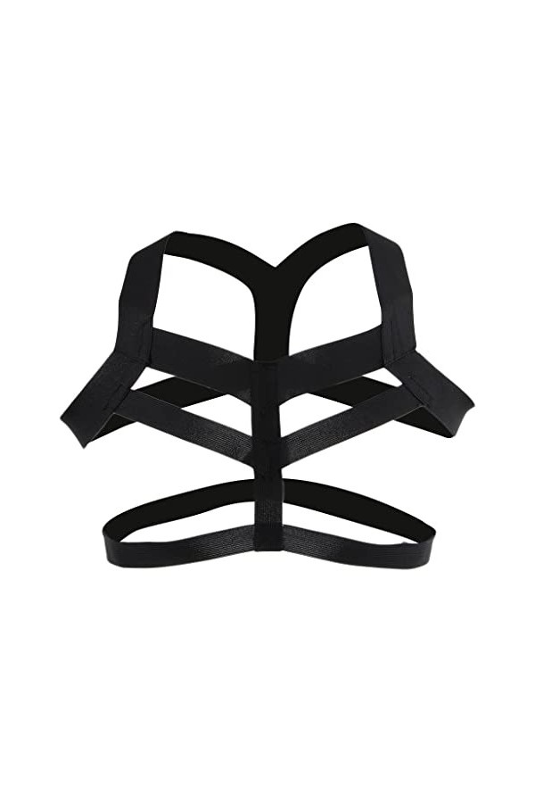 F Fityle harnachement de Corps de Sangle, Noir, Unique