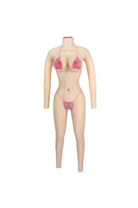 YUERUGOU Body en Silicone C-H Cup Body Crossdressing Poitrine en Silicone Conception De Col Haut en Silicone Body Crossdressi