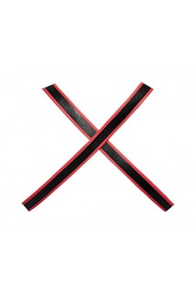 Male Power Cuir PU Leo 596-266, noir/rouge, seulement taille