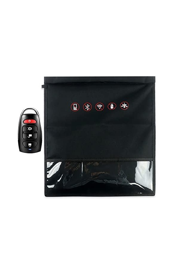 DERCLIVE Faraday Sac de blocage de signal RFID anti-suivi anti-espionnage