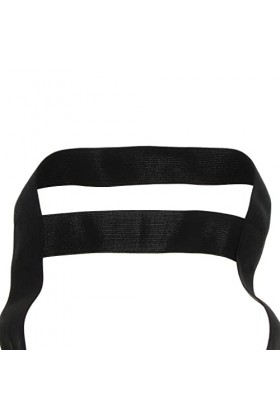 Hommes Sangles de Poitrine harnachement de Corps Bandage Vêtements de Nuit Vereinskleidung, Noir, comme décrit