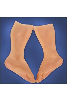 FHUILI Silicone Manche pour CrossDresseur - Simulation Haute Silicone Silicone Foot Foot - Homme Fake Pied Cover pour Crossdr