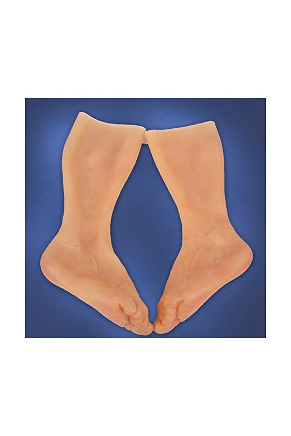 FHUILI Silicone Manche pour CrossDresseur - Simulation Haute Silicone Silicone Foot Foot - Homme Fake Pied Cover pour Crossdr