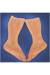 FHUILI Silicone Manche pour CrossDresseur - Simulation Haute Silicone Silicone Foot Foot - Homme Fake Pied Cover pour Crossdr