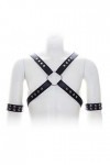 Mens PU Retenir Poitrine harnachement Sangles Vereinskleidung Costume Fantaisie