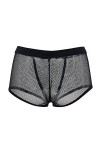 DDSCOLOUR Boxer Homme Sexy Slips Shorts Sous-vêtements Transparent Briefs [Noir Large]