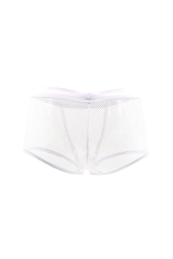 DDSCOLOUR Boxer Homme Sexy Slips Shorts Sous-vêtements Transparent Briefs [Noir Large]