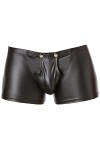 Boxer pour homme avec fermeture Aspect latex/vinyle Effet mouillé, Noir , XXXL