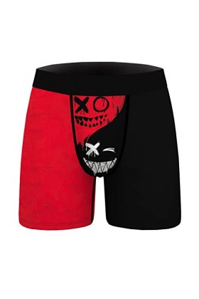 Hommes Jeune Adulte Roman Dessin animé Motif Confortable Respirant Boxer Pantalon Doux Culotte Shorts numérique imprimé Adult