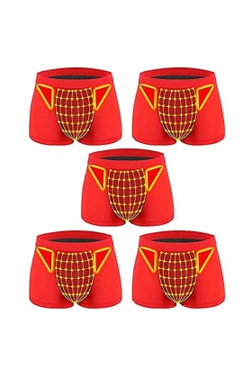 5 Pièces Thérapie Magnétique Santé Hommes Slips avec Poche Bombée Boxer Glace Soie Respirant Hommes sous-Vêtements Sexy Théra