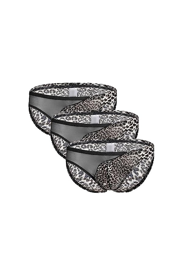 JEShifangjiusu CaleçOn Boxer Sexy U Convex Pouch pour Hommes Culotte Basse Respirante Et StyléE sous-VêTements en Maille LéOp