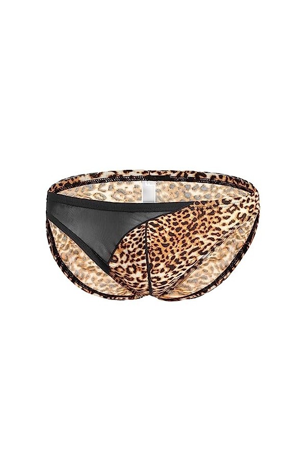 JEShifangjiusu CaleçOn Boxer Sexy U Convex Pouch pour Hommes Culotte Basse Respirante Et StyléE sous-VêTements en Maille LéOp