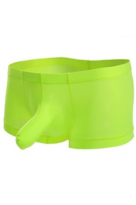 Générique Ice Silk Elephant Boxer Briefs Hommes Sexy Bulge Pouch Respirant Strings Culottes Taille Basse U Convexe Jockstrap 