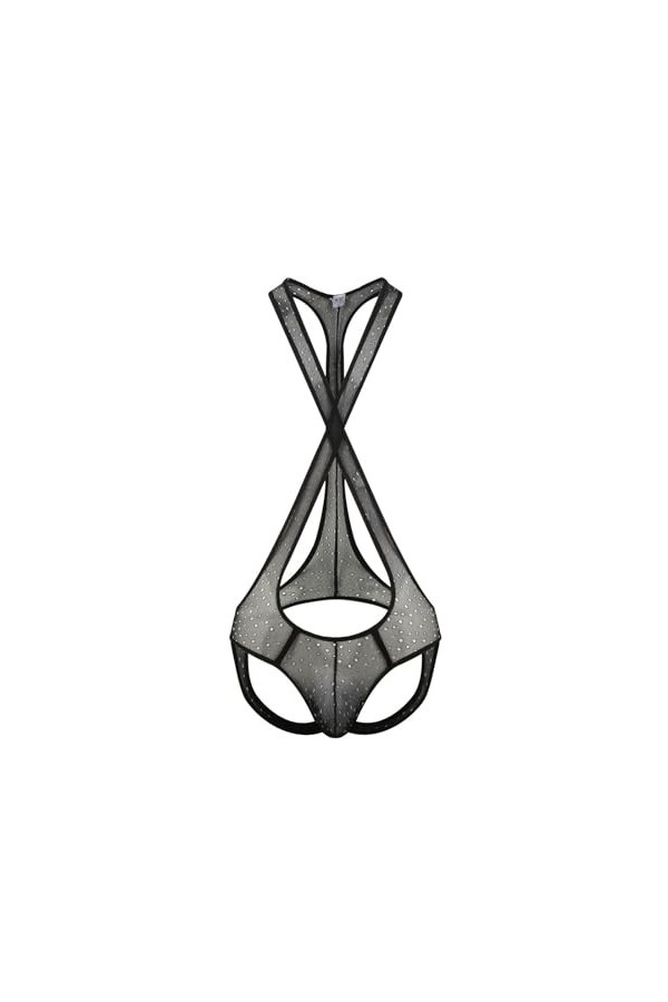 Générique sous-vêtements pour Hommes Combinaison Gilet Costume de Lutte ajouré Respirant Renflement en U Culotte Triangulaire