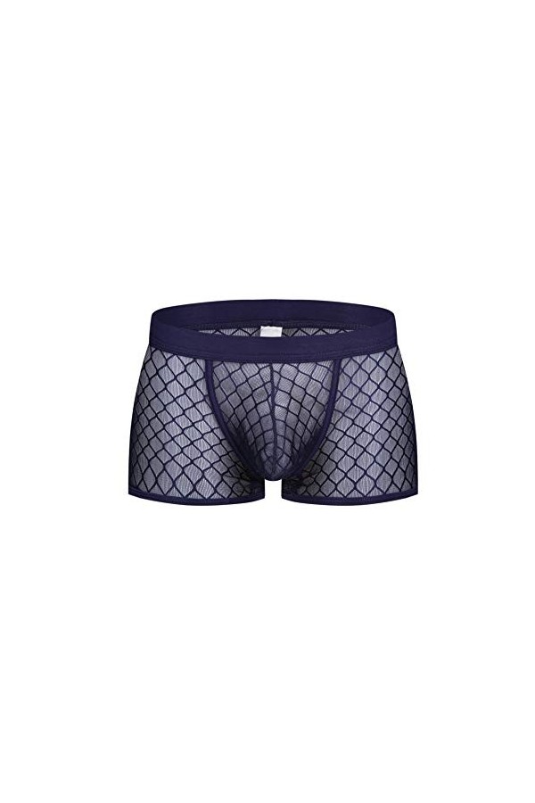 Générique Boxer en Maille U Convexe pour Homme Grand Sac Slip Sexy Respirant Transparent sous-vêtement Solide Transparent Ro