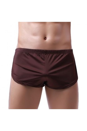 Générique Boxer Sexy Fendu sur Le côté pour Hommes sous-vêtements Confortables caleçons Doux et Respirants Bleu,3XL 