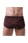 Générique Boxer Sexy Fendu sur Le côté pour Hommes sous-vêtements Confortables caleçons Doux et Respirants Bleu,3XL 
