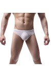 IQYU Caleçon pour homme avec intervention - Boxer en maille - Sous-vêtements sexy - Noir, Blanc., L