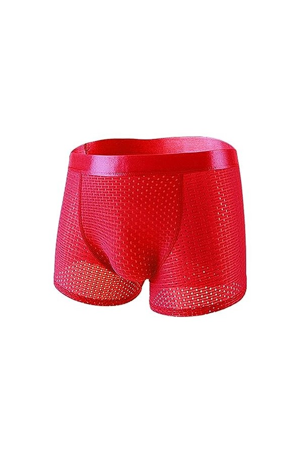 Cipliko sous-vêtement en Soie glacée,Boxer rembourré Respirant pour Hommes | Boxer Sexy, Boxer Élastique pour Homme, Boxer en